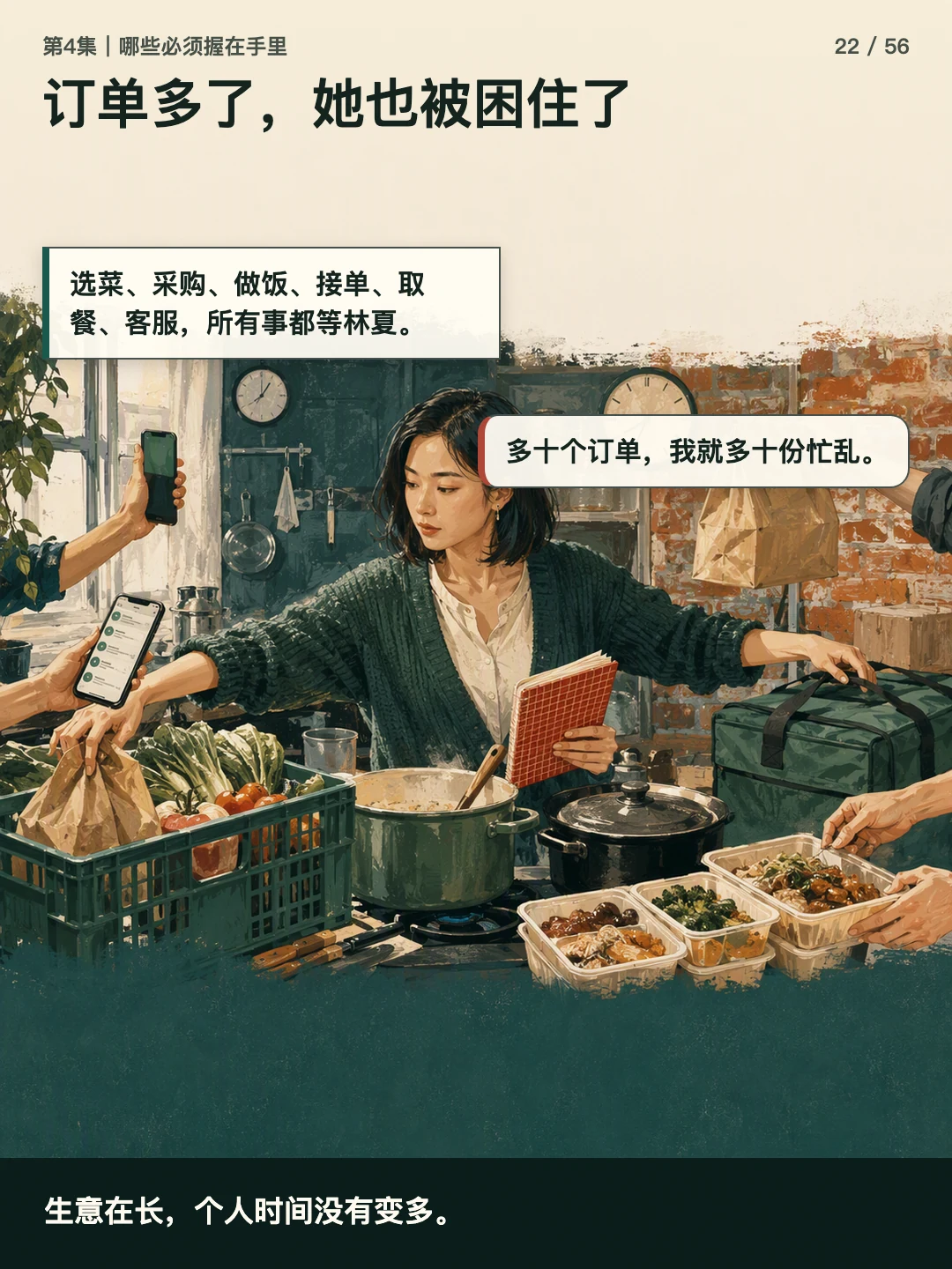 订单多了，她也被困住了